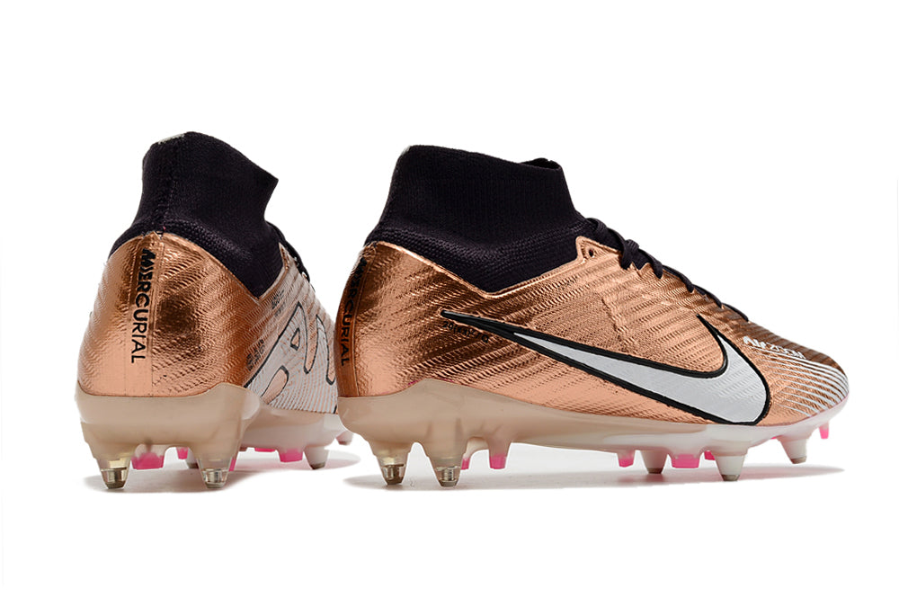 Air Zoom Mercurial Superfly 15 Elite FG Metalic Copper Metal Studs