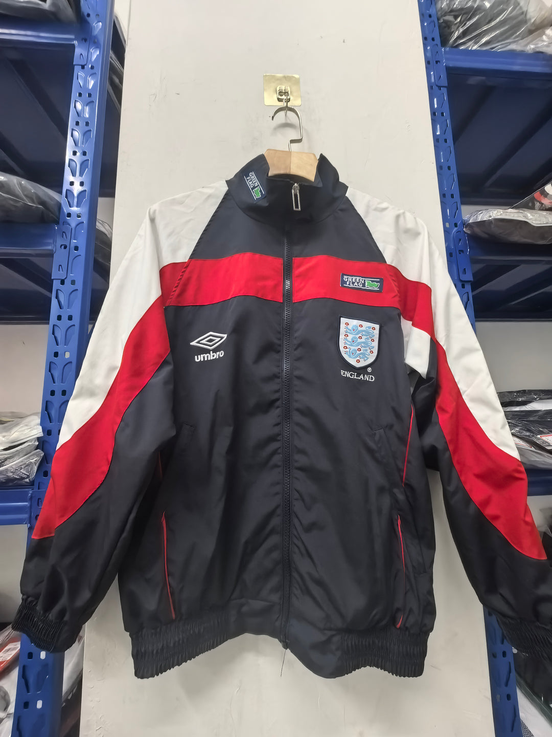 England Navy Retro Windbreaker