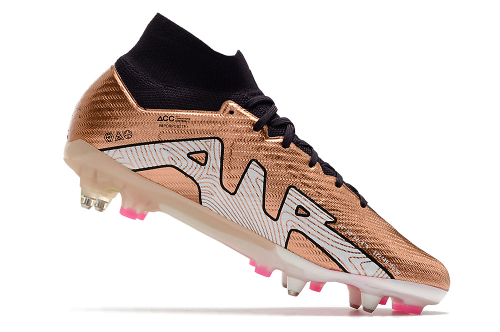 Air Zoom Mercurial Superfly 15 Elite FG Metalic Copper Metal Studs
