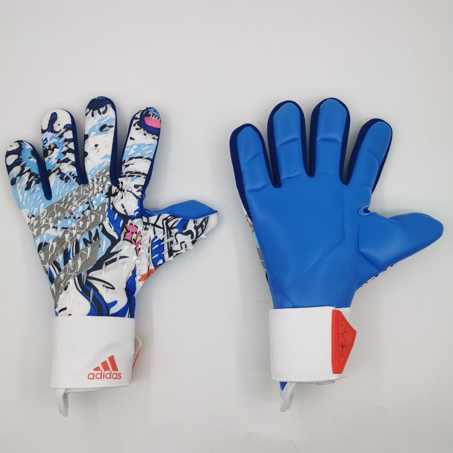 A23 Wristband Goalkeeper Gloves Blue Mural