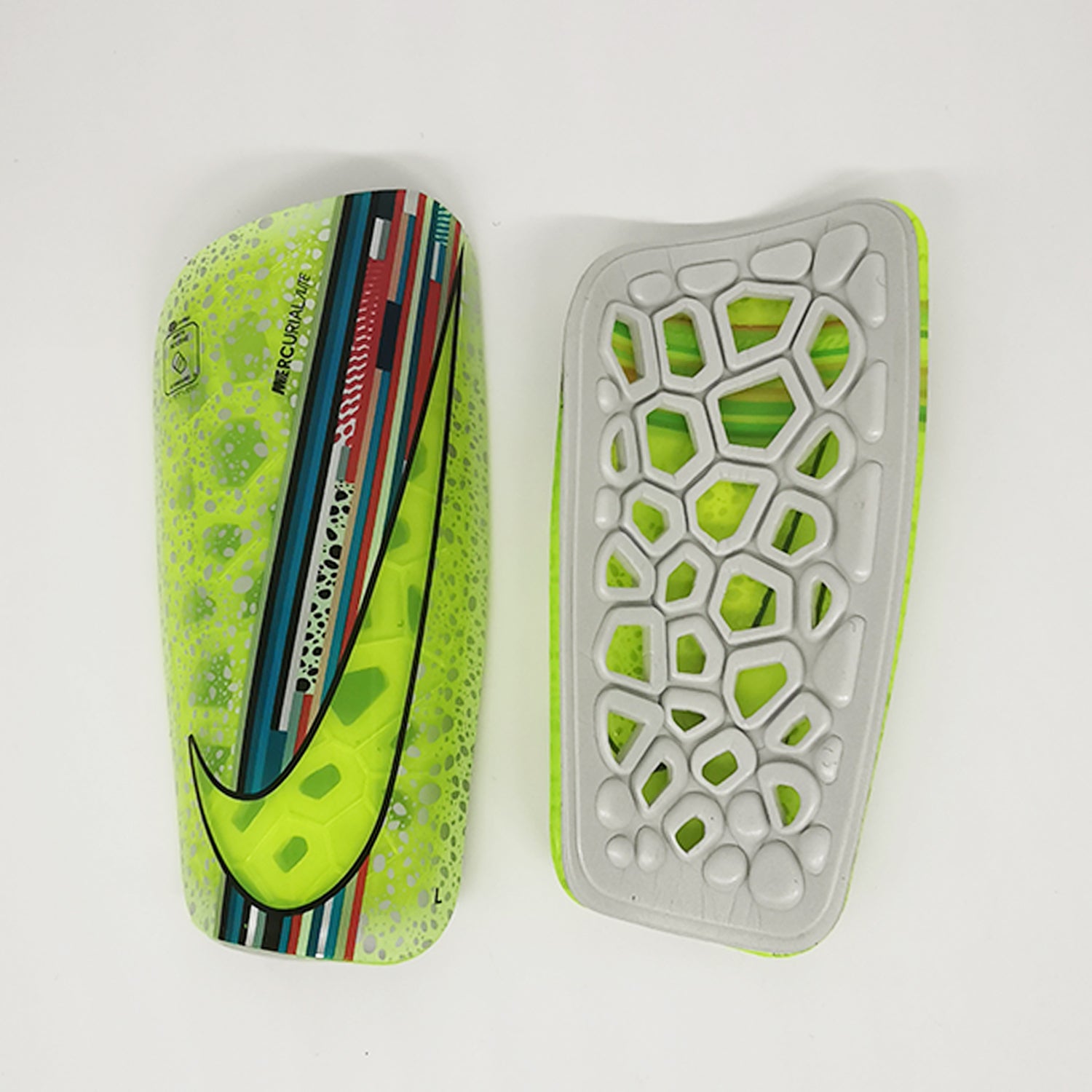 Mercurial Lite Honeycomb Shock Absorption Shin Guards Yellow