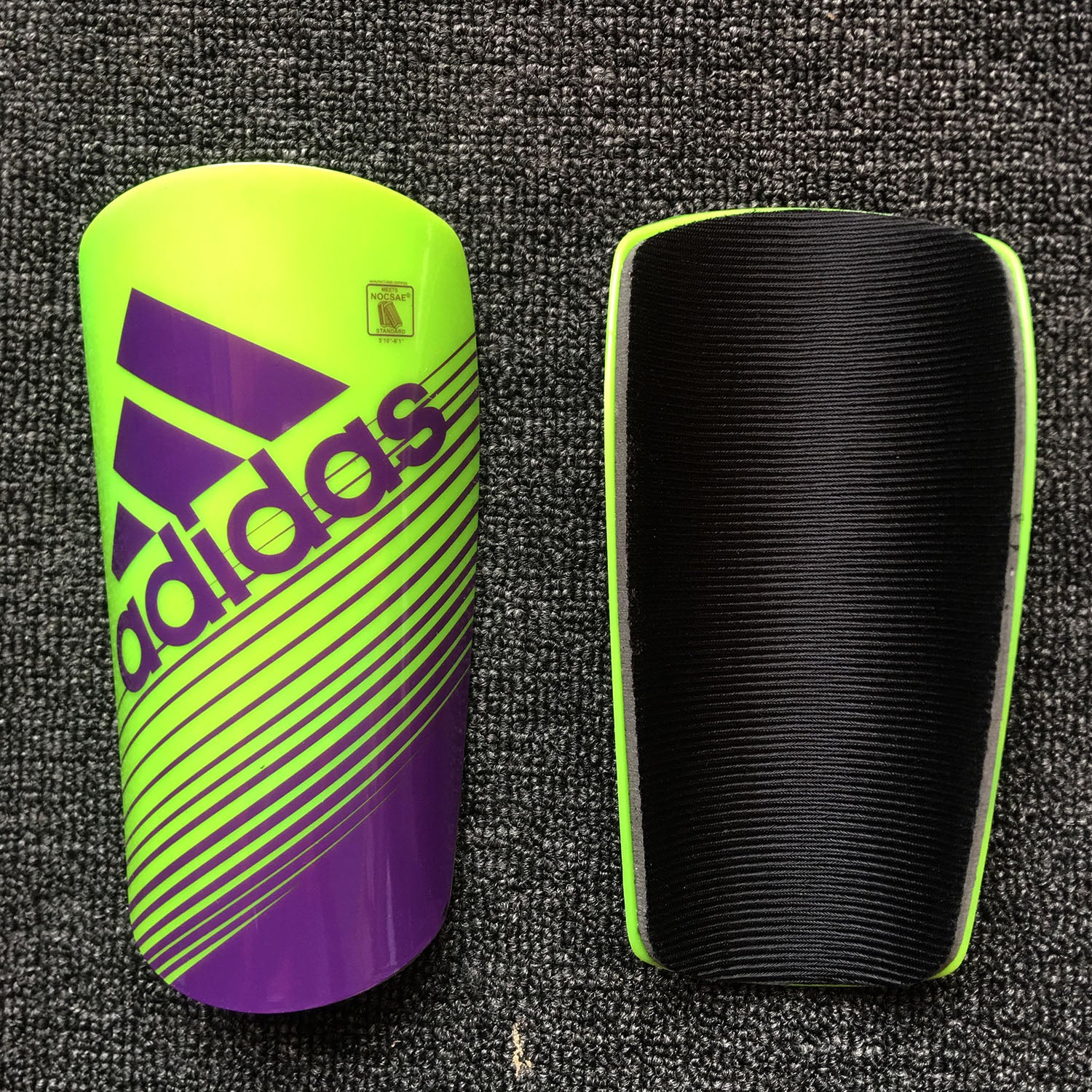 Adidas Shin Guards Yellow Purple