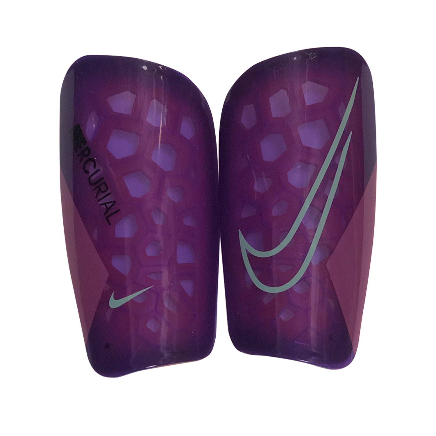 Honeycomb Shock Absorption Shin Guards Purple