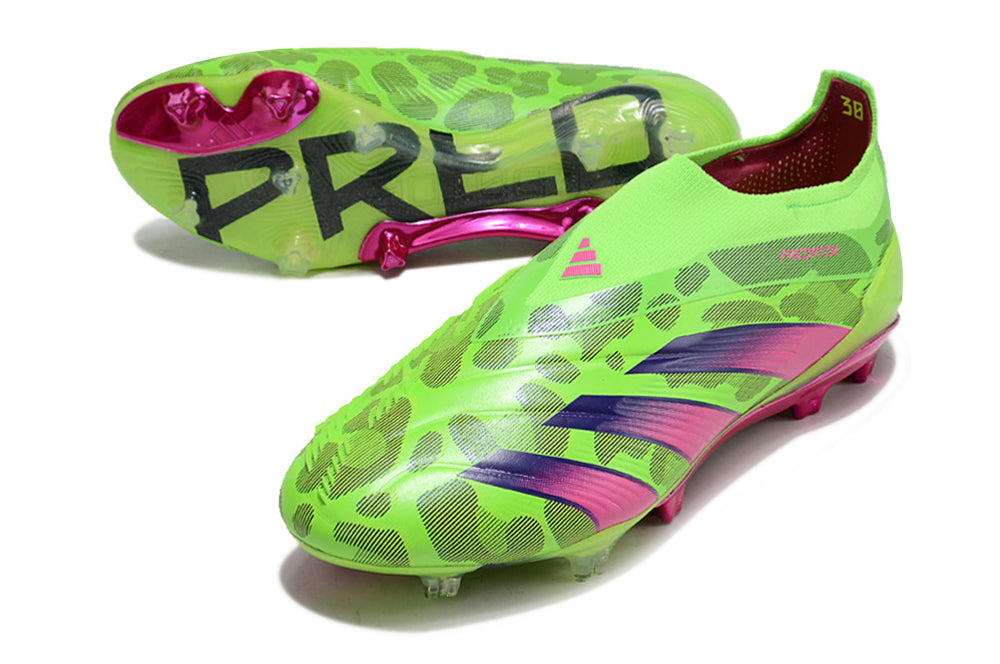 PREDATOR ELITE LACELESS FG - SOLAR GREEN/SHOCK PINK