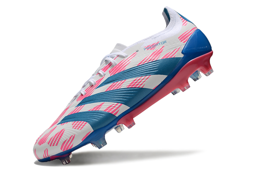 PREDATOR ELITE FIRM GROUND BOOTS - PINK/BLUE/WHITE