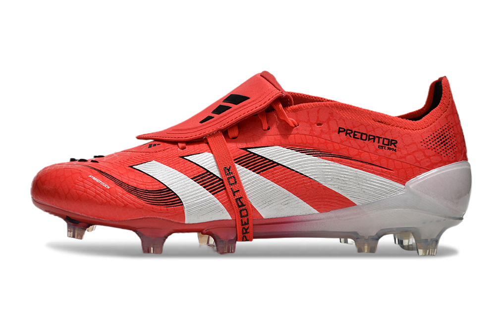 PREDATOR FOLD-OVER TONGUE ELITE FG - RED/WHITE/BLACK