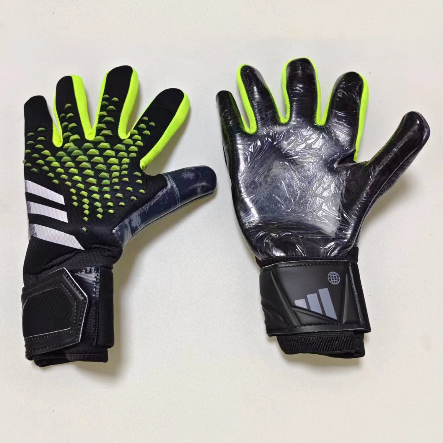 A28 Wristband Goalkeeper Gloves Black Yellow