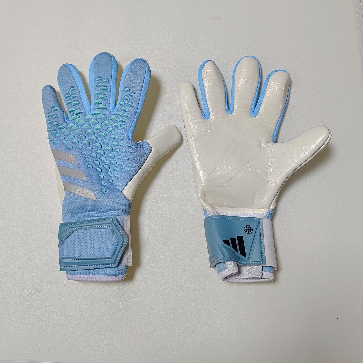 A28 Wristband Goalkeeper Gloves Light Blue