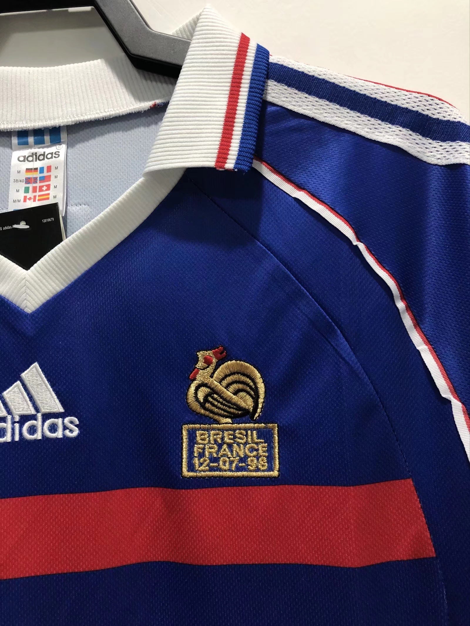 France Home Jersey 1998 long sleeve