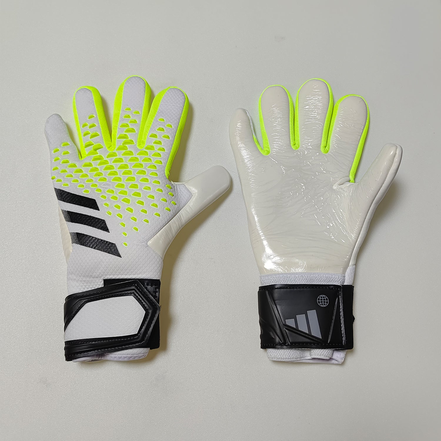 A28 Wristband Goalkeeper Gloves White Black Yellow