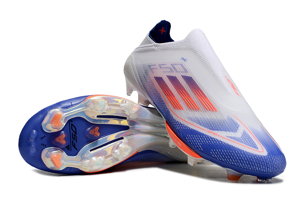 F50 ELITE FG -Lucid Blue/Solar Red Laceless (Kids)