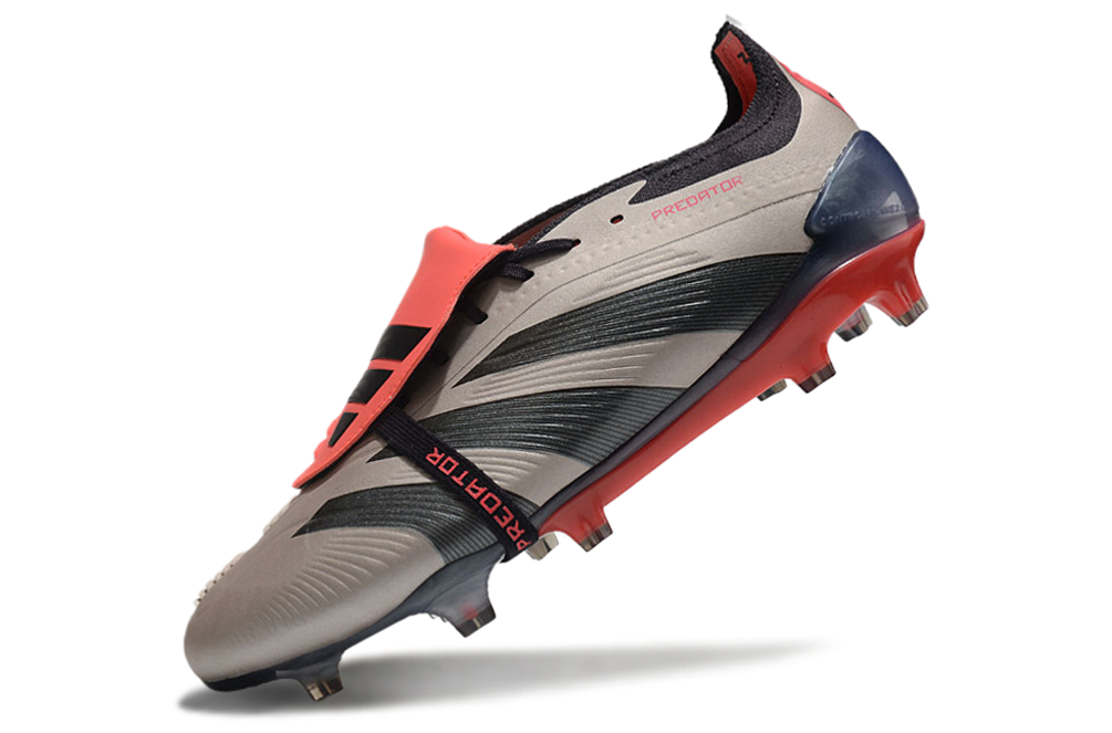 PREDATOR ELITE FT FIRM GROUND BOOTS - Platinum Metallic / Aurora Black / Carbon