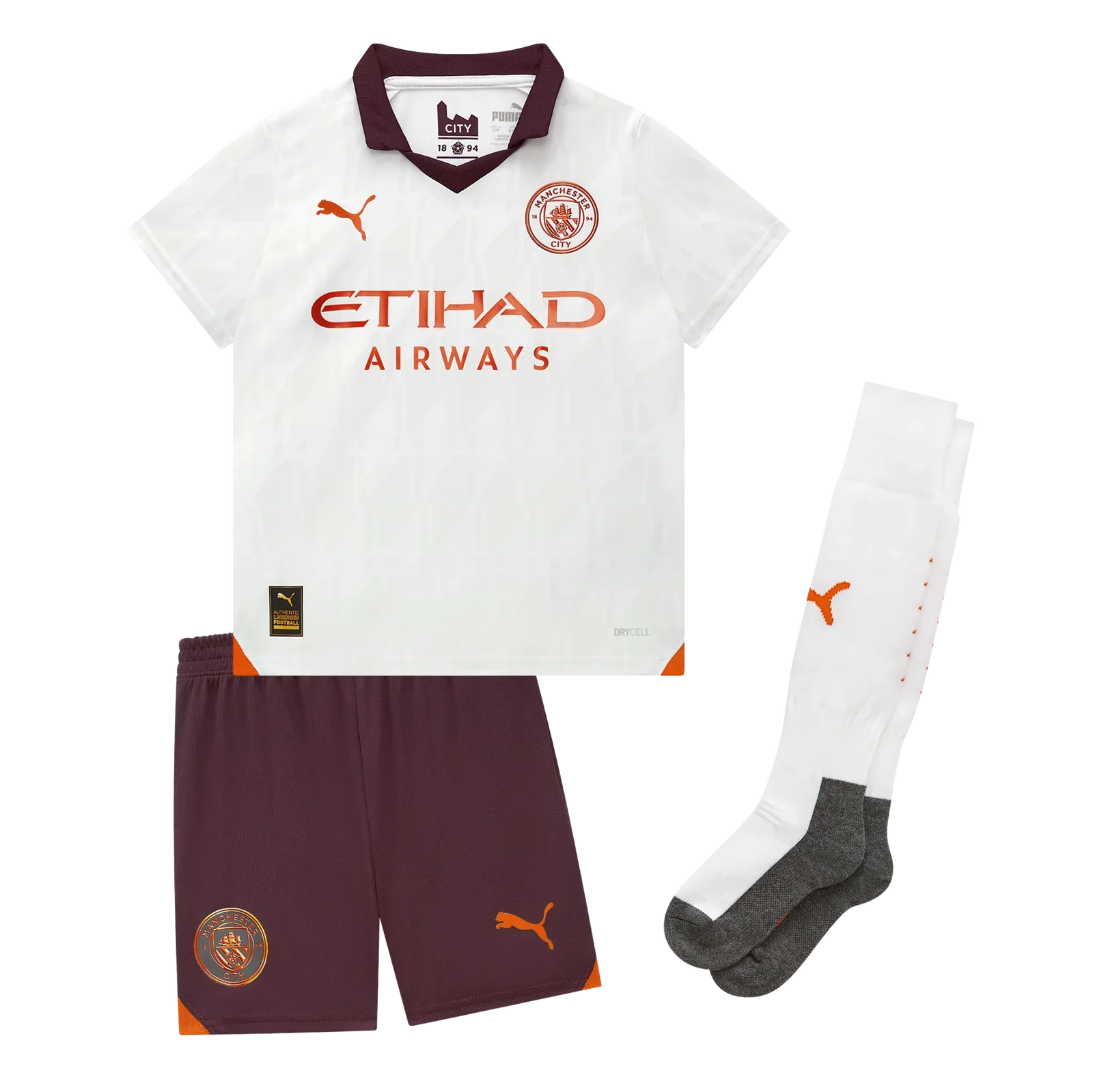 MAN CITY F.C 2023/24 YOUTH AWAY FULL KIT