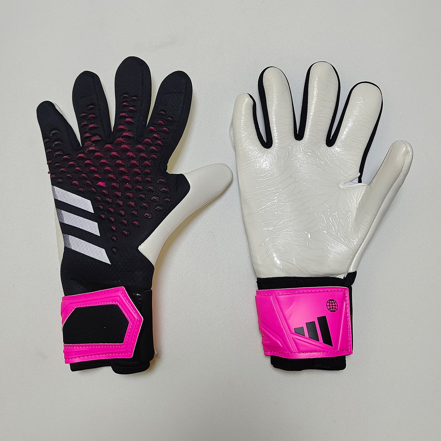 A28 Wristband Goalkeeper Gloves Black Pink