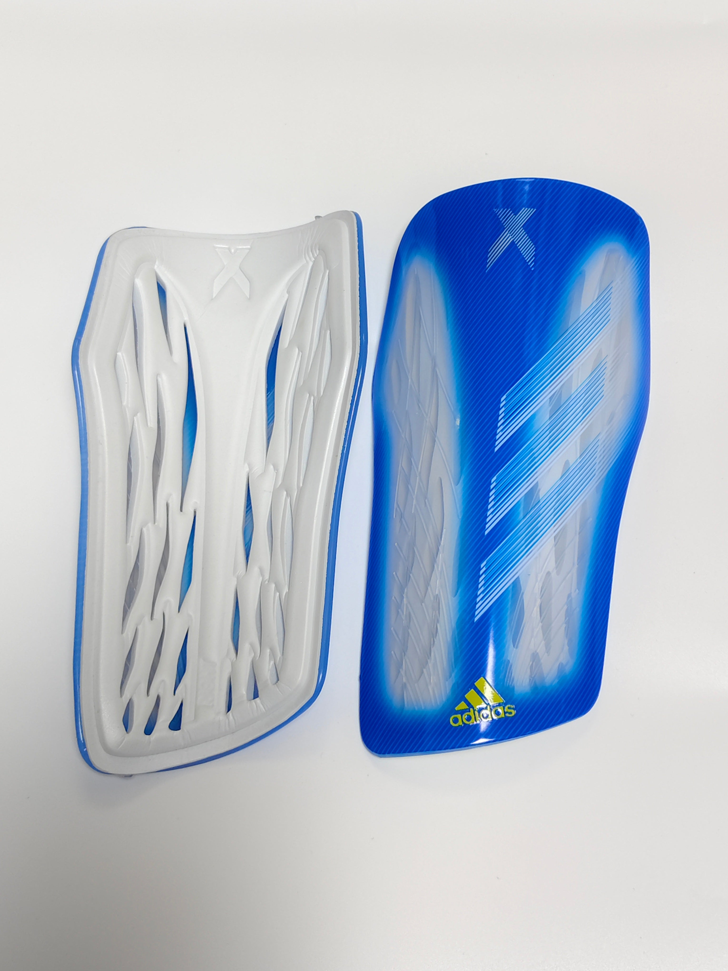 Adidas Middle Streak Shin Guards White Blue