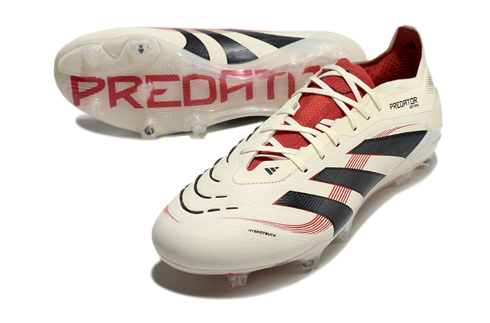 PREDATOR ELITE FG - WHITE / RED /BLACK