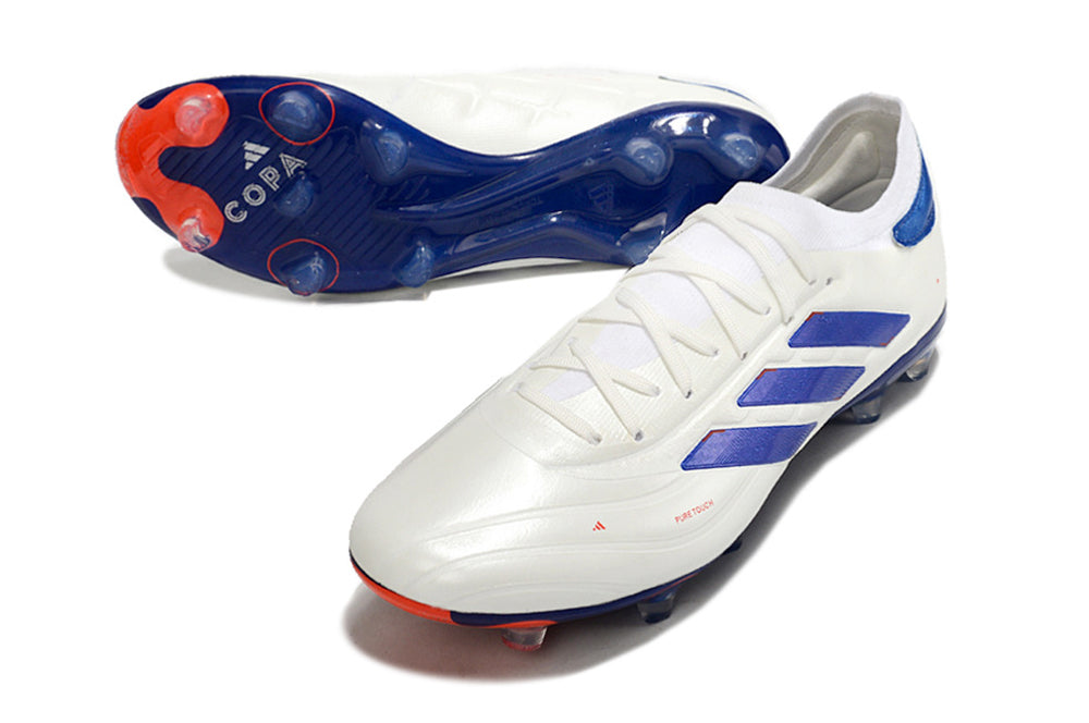 COPA PURE II ELITE FG - CLOUD WHITE/LUCID BLUE/SOLAR RED