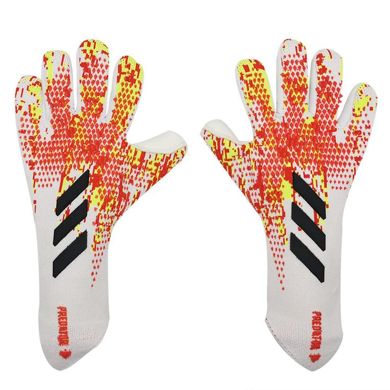 Predator league strapless goalkeeper gloves white fire