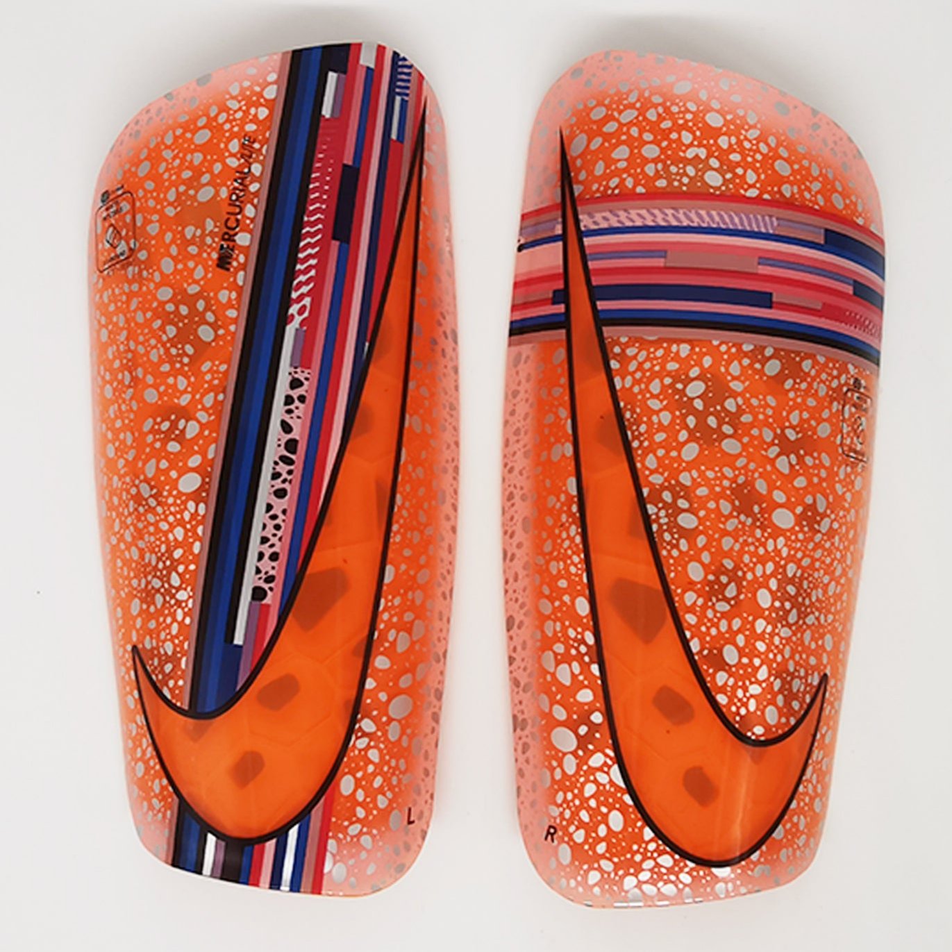 Mercurial Lite Honeycomb Shock Absorption Shin Guards Orange