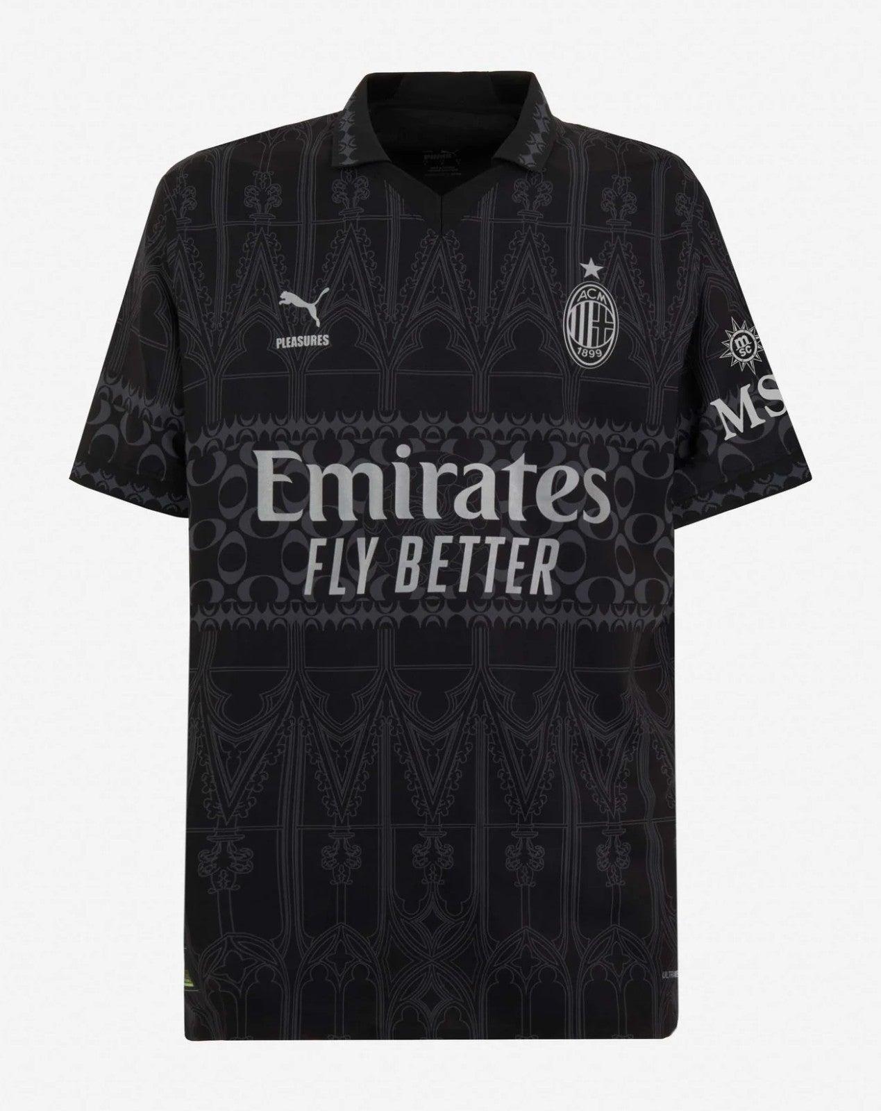 AC MILAN X PLEASURES 23/24 Fourth Jersey - Dark Version