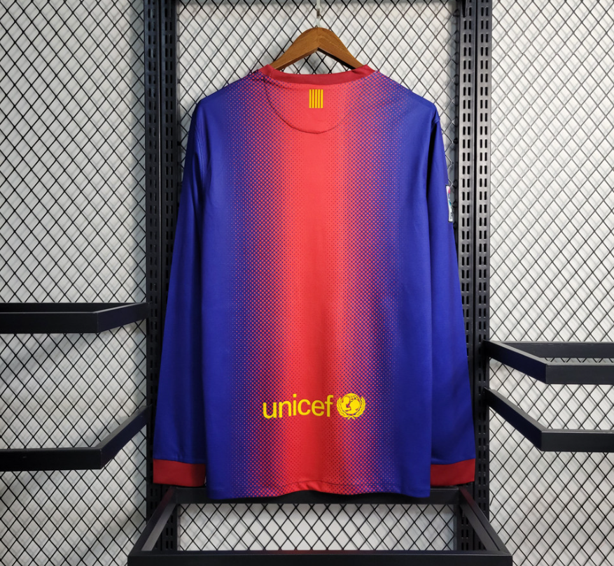 BARCELONA 12/13 Home Jersey-Long Sleeve