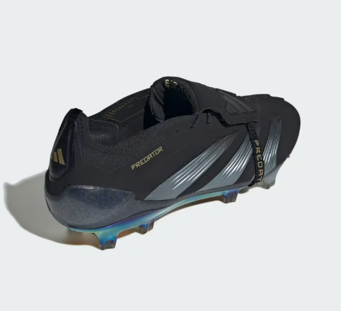 PREDATOR FOLD-OVER TONGUE ELITE FG - BLACK/CARBON/GOLD METALLIC