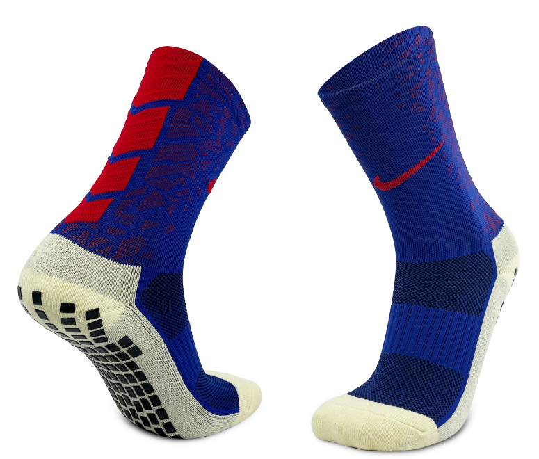 NK Training Grip Crew Cotton Pattern Socks