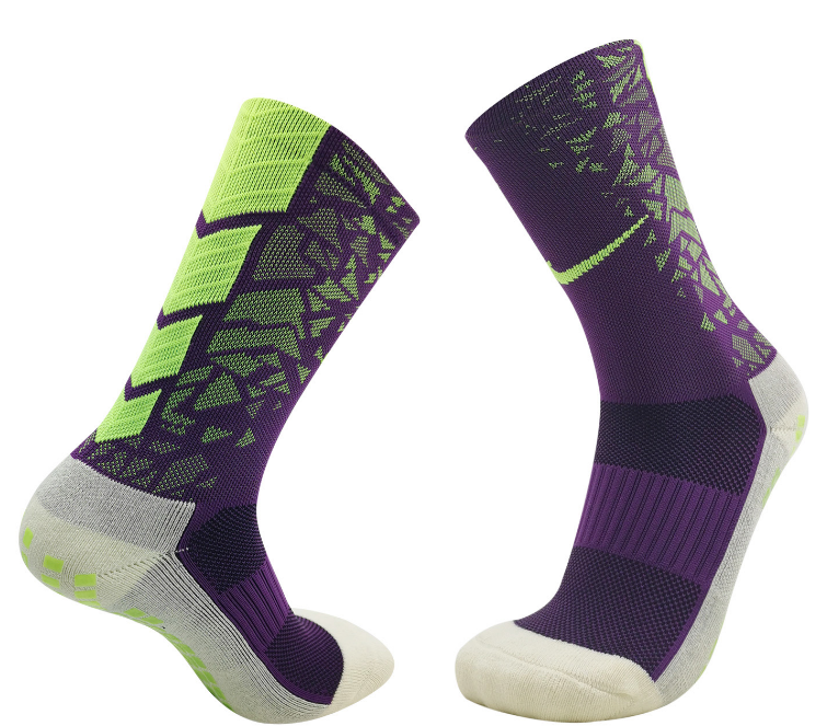 NK Training Grip Crew Cotton Pattern Socks