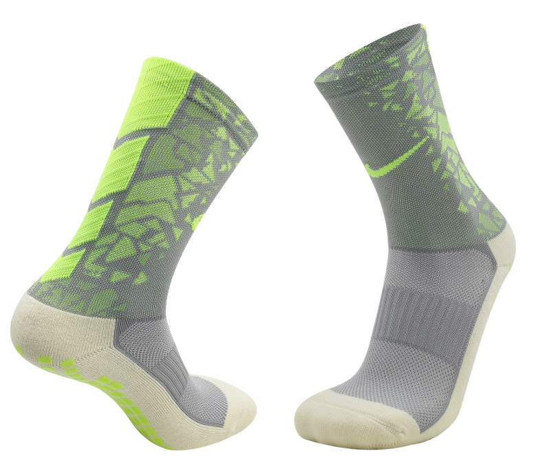 NK Training Grip Crew Cotton Pattern Socks