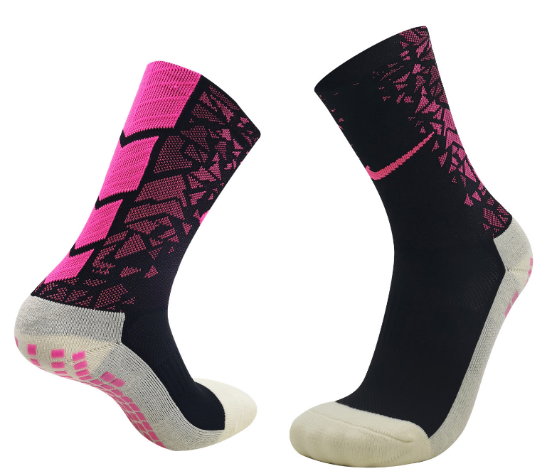 NK Training Grip Crew Cotton Pattern Socks