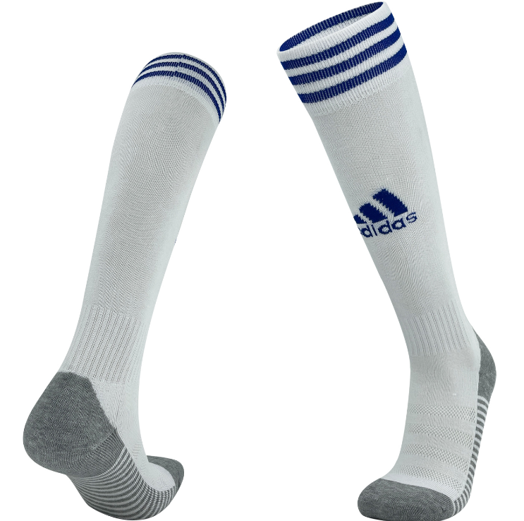 AD Training Cotton Long Socks Striped White