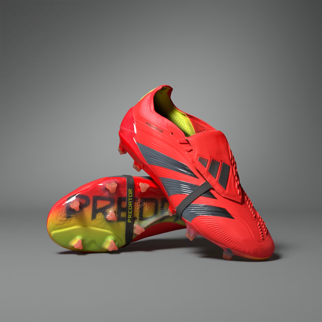 PREDATOR ELITE FT FIRM GROUND BOOTS - Solar Red / Core Black / Team Solar Yellow 2