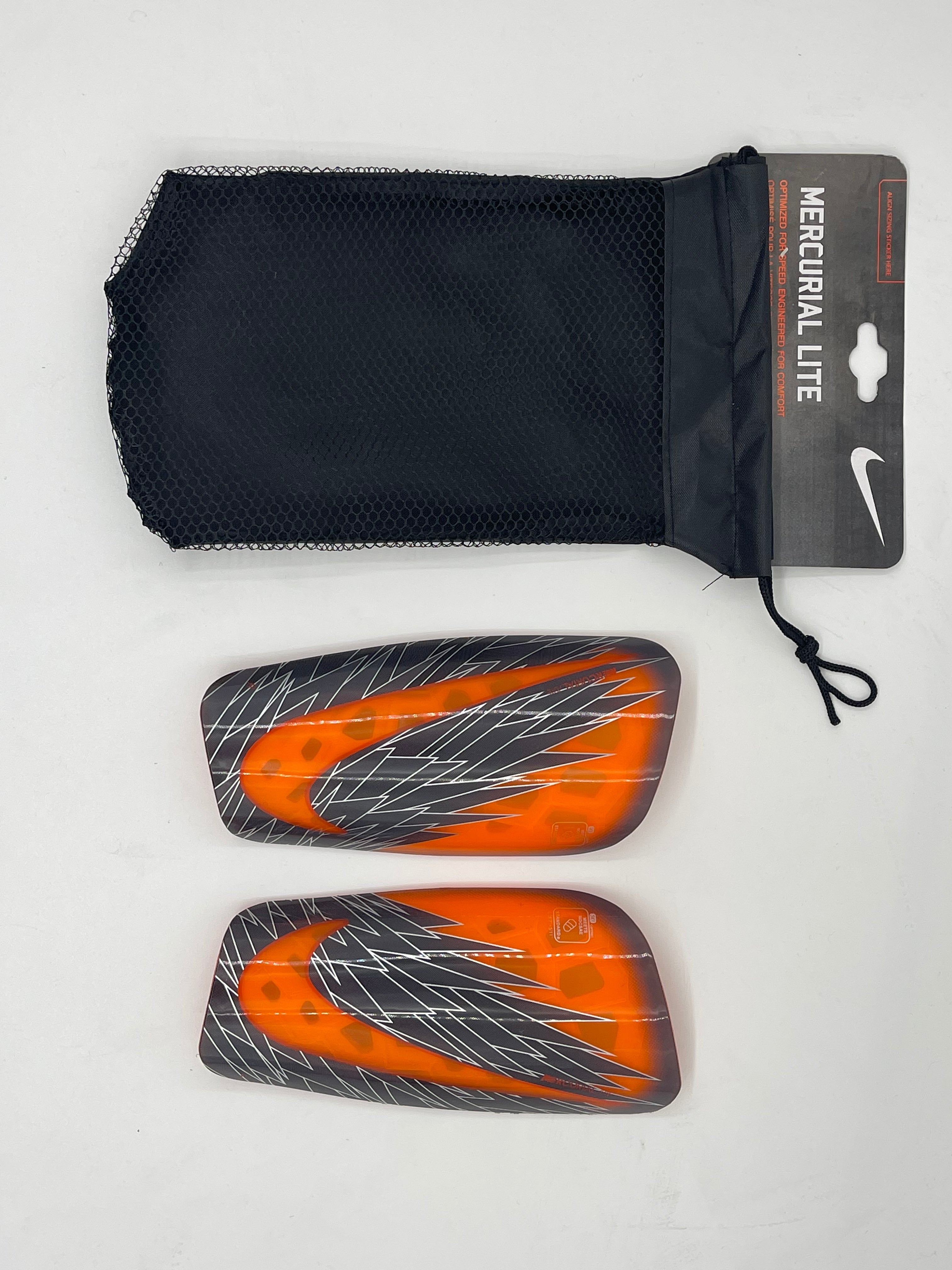 Mercurial Lite Shock Absorption Shin Guards Orange