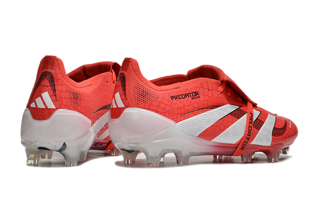 PREDATOR FOLD-OVER TONGUE ELITE FG - RED/WHITE/BLACK