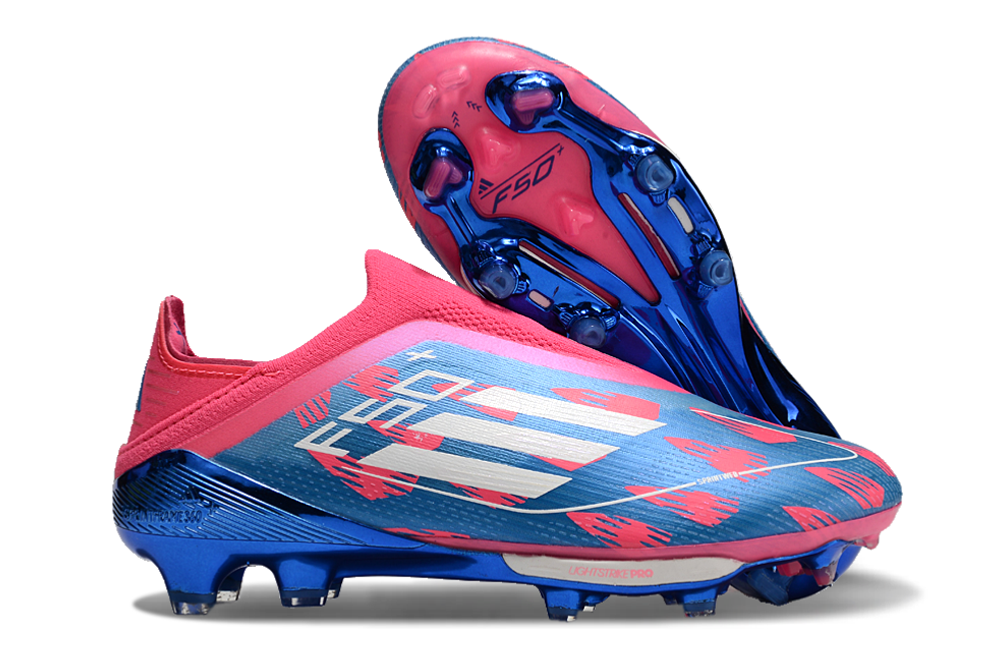 F50 ELITE FG - Messi Blue Pink Ultra Light Laceless