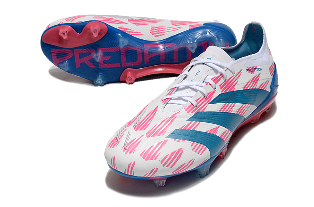 PREDATOR ELITE FIRM GROUND BOOTS - PINK/BLUE/WHITE