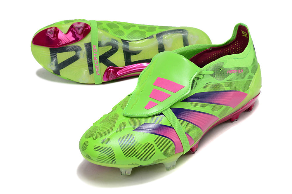 PREDATOR FOLD-OVER TONGUE ELITE FG - SOLAR GREEN/ SHOCK PINK