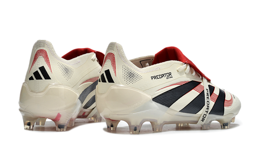 PREDATOR FOLD-OVER TONGUE ELITE FG - WHITE/RED/BLACK