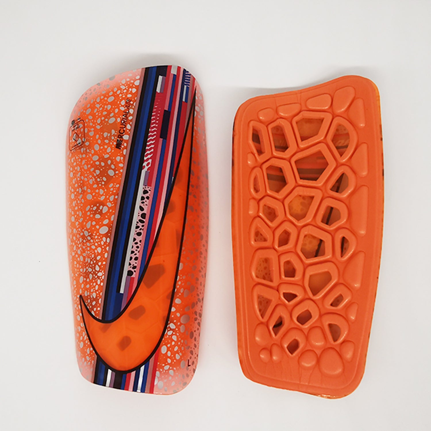 Mercurial Lite Honeycomb Shock Absorption Shin Guards Orange