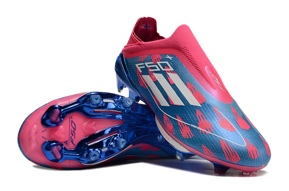 F50 ELITE FG - Messi Blue Pink Ultra Light Laceless