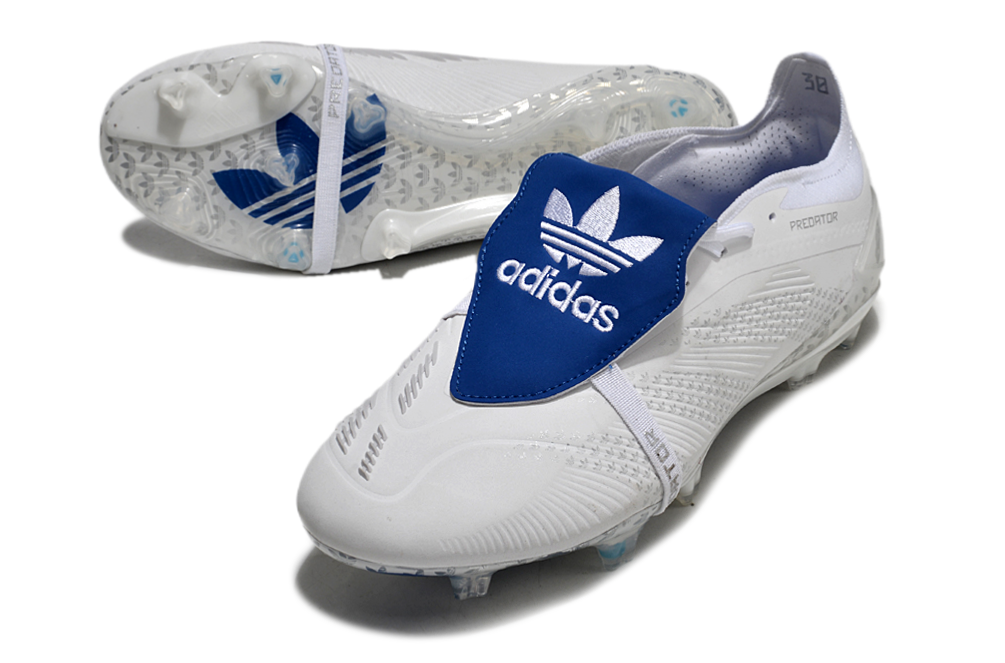 PREDATOR FOLD-OVER TONGUE ELITE FG - BECKHAM WHITE/BLUE