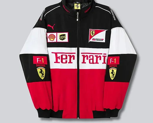 Ferrari Racing Jacket Replica Red White