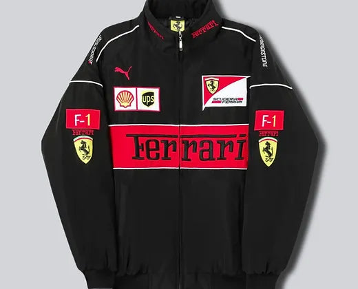 Ferrari Racing Jacket Replica Black