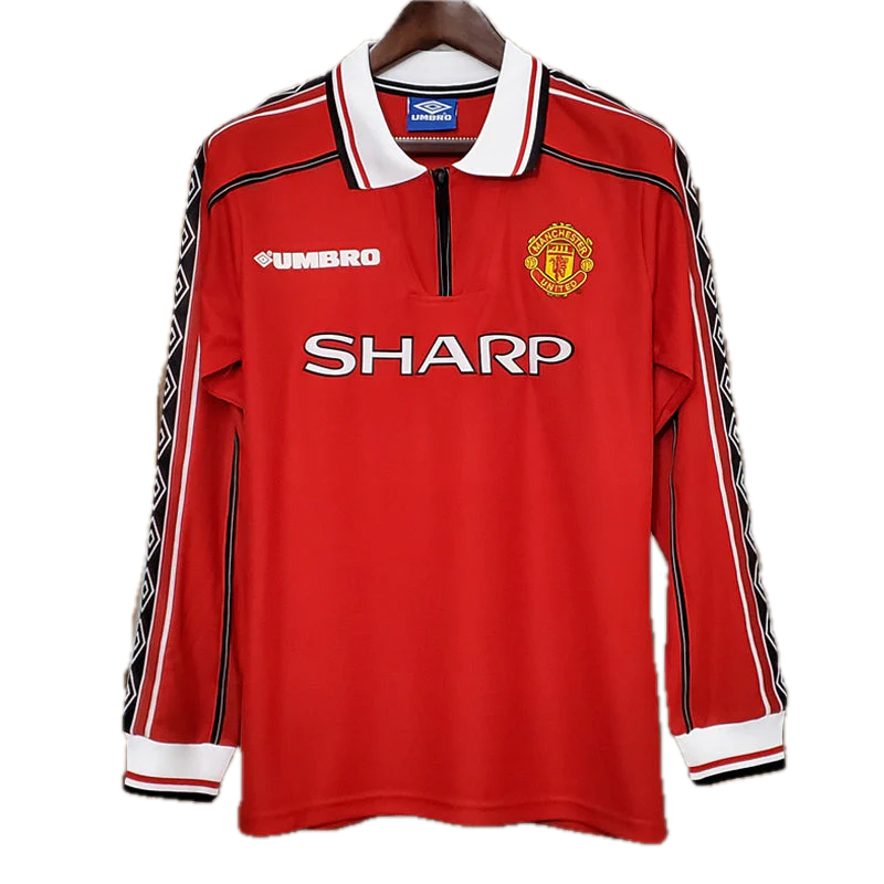 MANCHESTER UNITED 98/99 Home Jersey-Long Sleeve