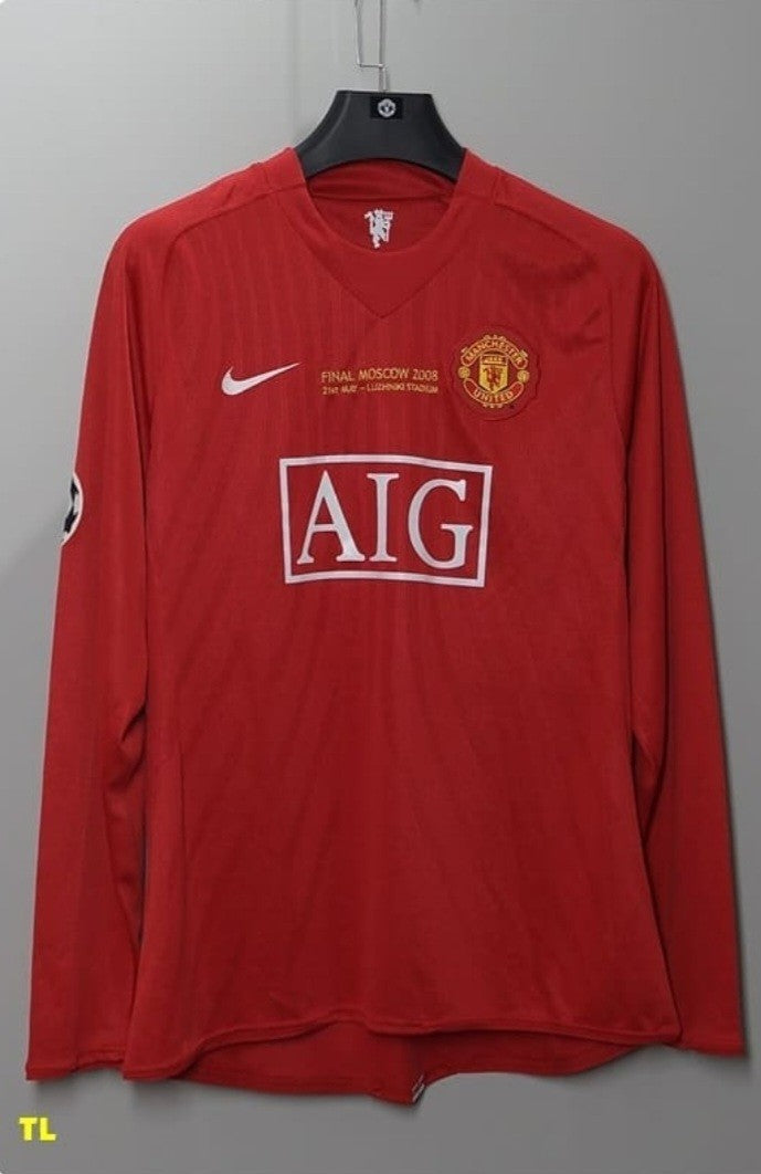 Manchester United 07/08 Home Long sleeve Jersey