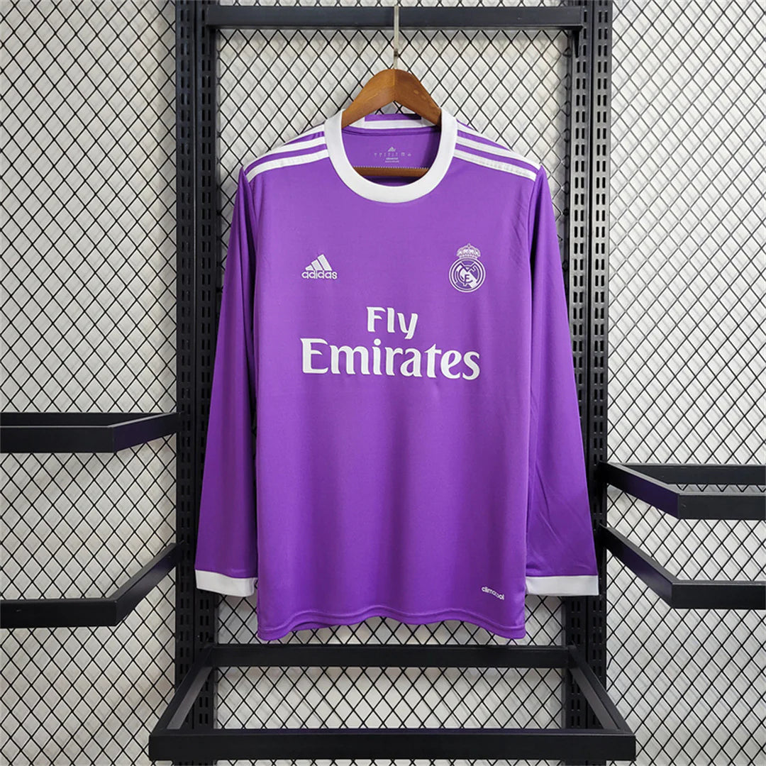 Real Madrid 2016/17 Away Long Sleeve Jersey